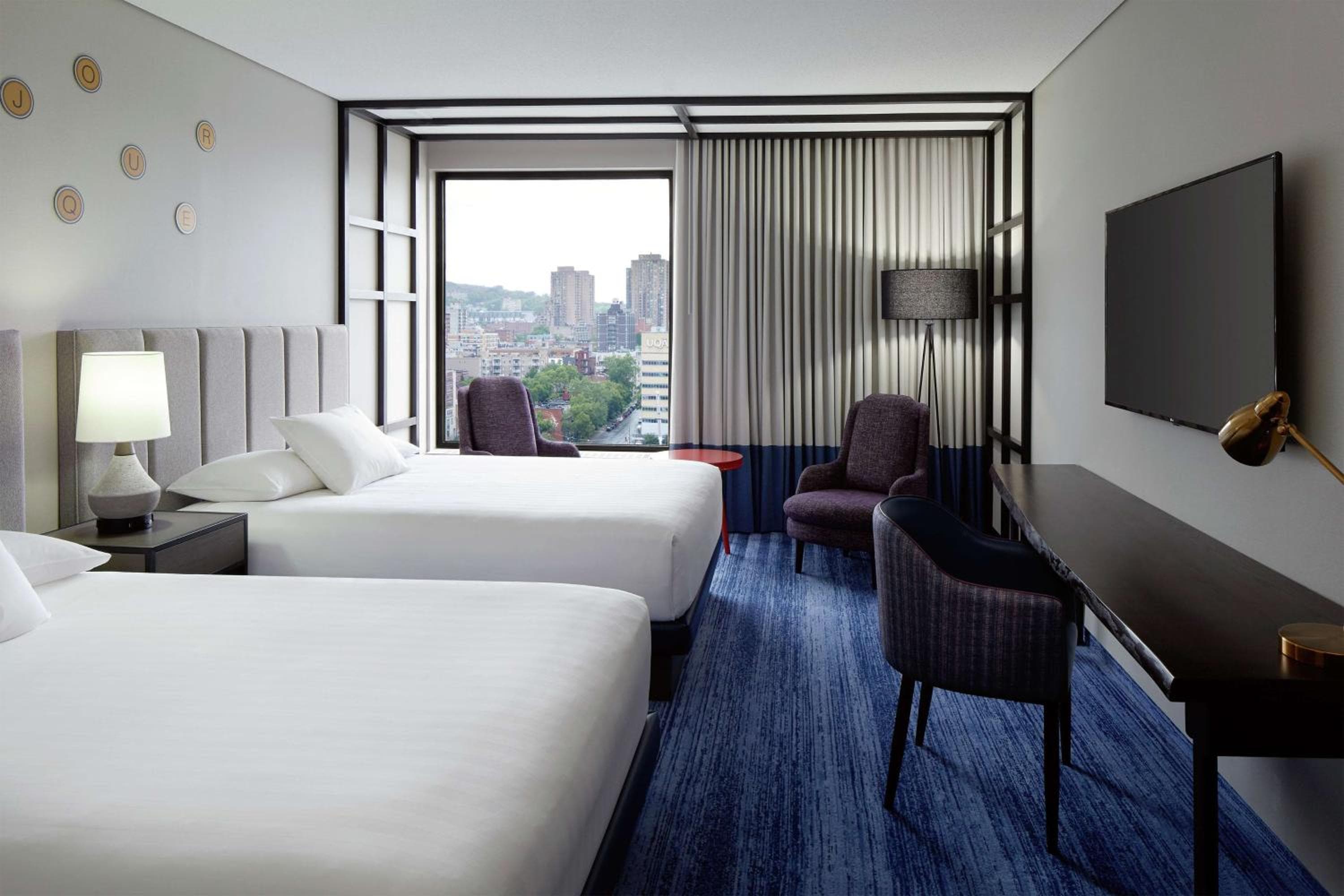 Queen Room with Two Queen Beds and City View