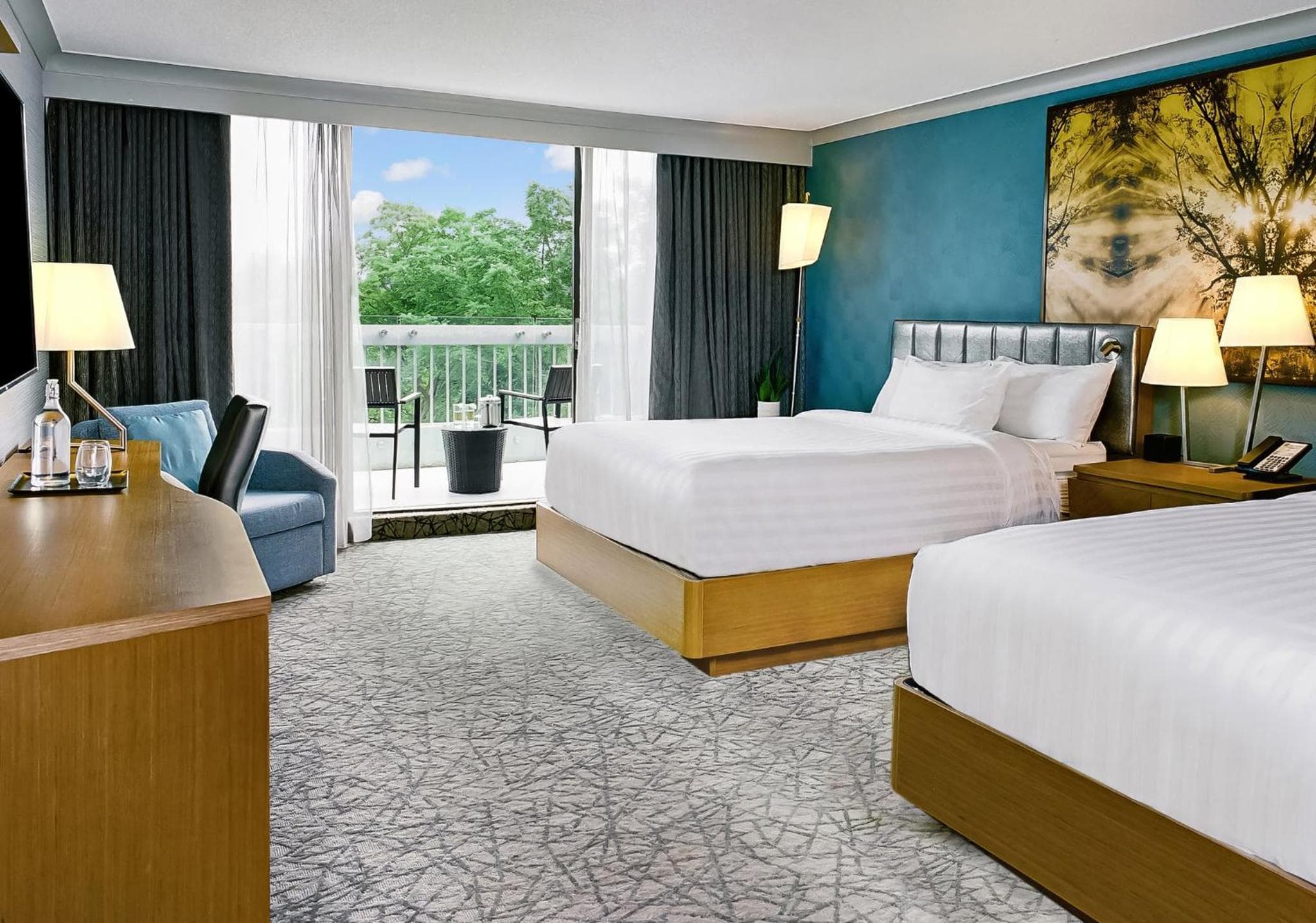 Premium Queen Room with Two Queen Beds and Balcony