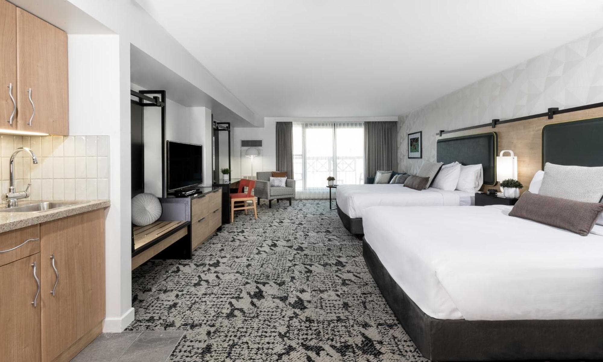 Deluxe Queen Room with Two Queen Beds and Sofa Bed